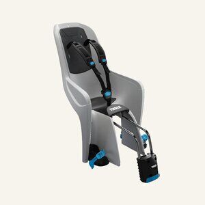 Thule ride-along bike baby seat light gray with lock and key